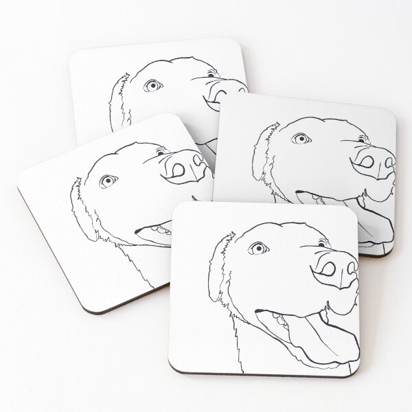 Item preview, Dog outline portrait  designed and sold by sophdesignsart.