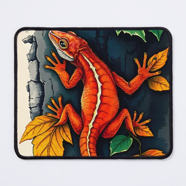 Item preview, Fiery Gecko Zen – Nature’s Wall Crawler Art designed and sold by WildlifeInc.