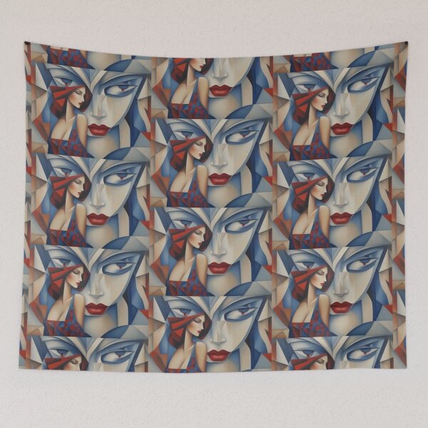 Item preview,  Fragmented Beauty in Blue and Red designed and sold by KilianSzmid.