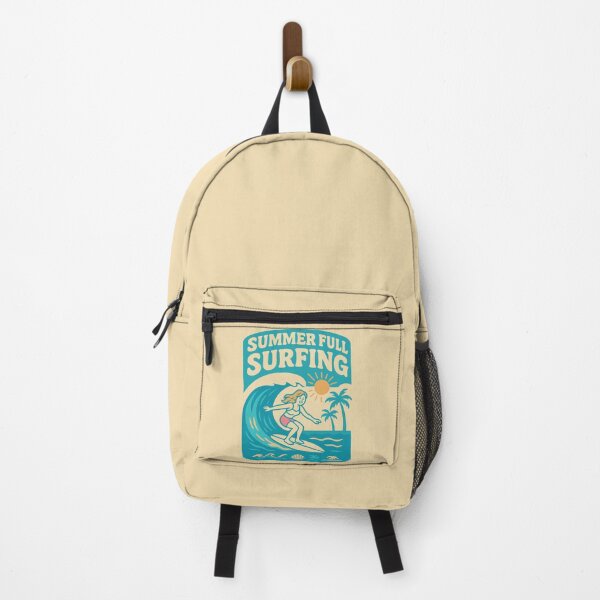 Item preview, Summer Full of Surfing | Retro Female Surfer Beach Vibes Design designed and sold by JOOKDesign.