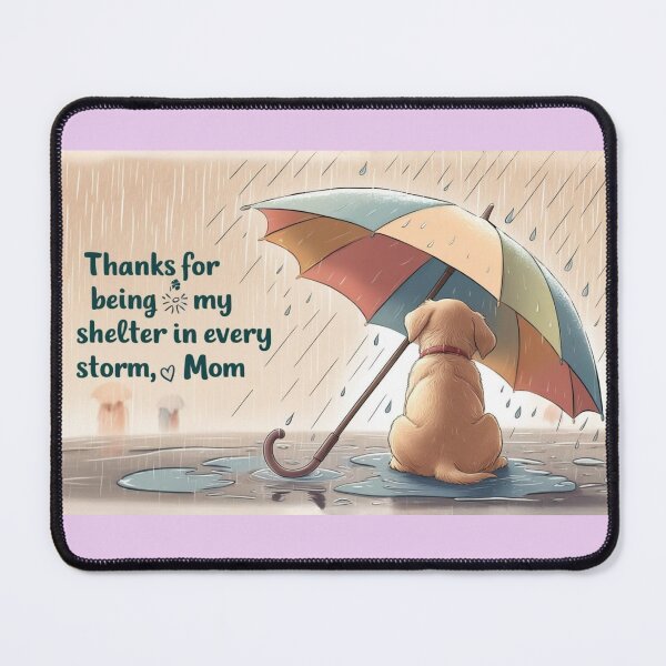 Item preview, Maternal Shelter Puppy Under Rain Tender Illustration designed and sold by All Creative Designer.