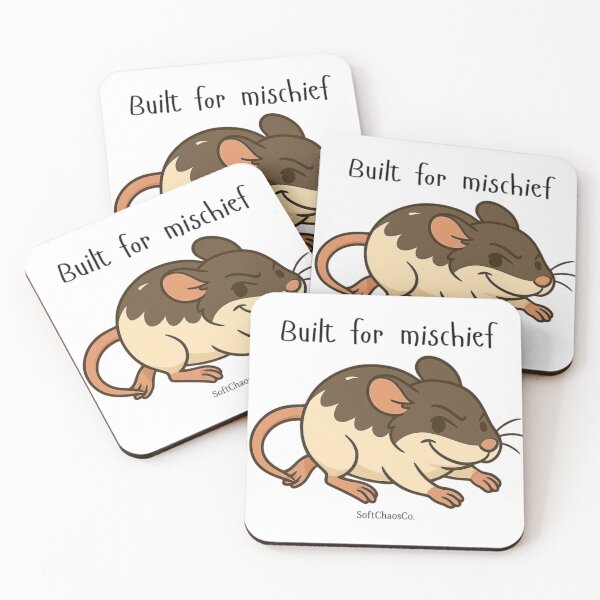 Item preview, Built For Mischief Pet Rat Merch designed and sold by SoftChaosCo..