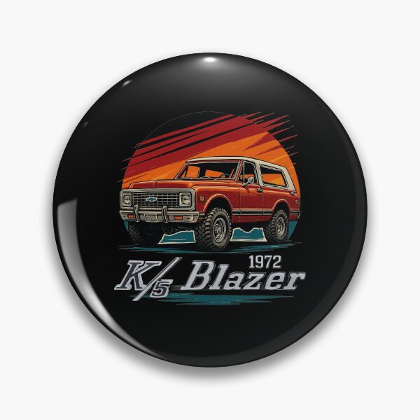 Item preview, 1972 K5 Blazer Retro Sunset Illustration | Classic Chevy Off-Road Legend designed and sold by TheArtOfCar.