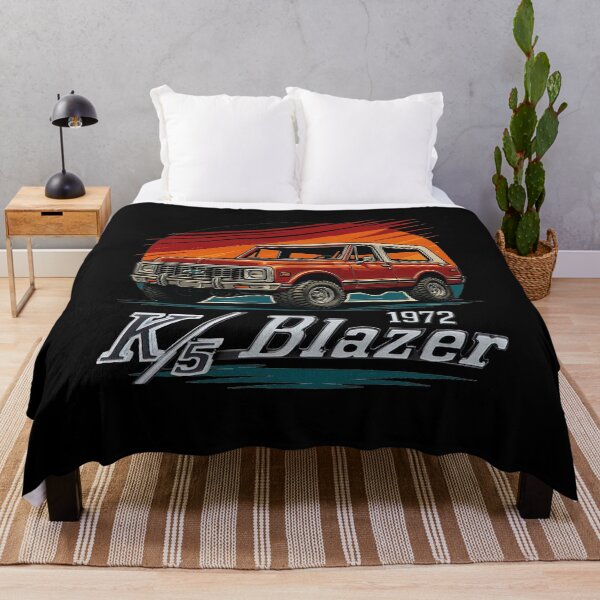 Item preview, 1972 K5 Blazer Retro Sunset Illustration | Classic Chevy Off-Road Legend designed and sold by TheArtOfCar.
