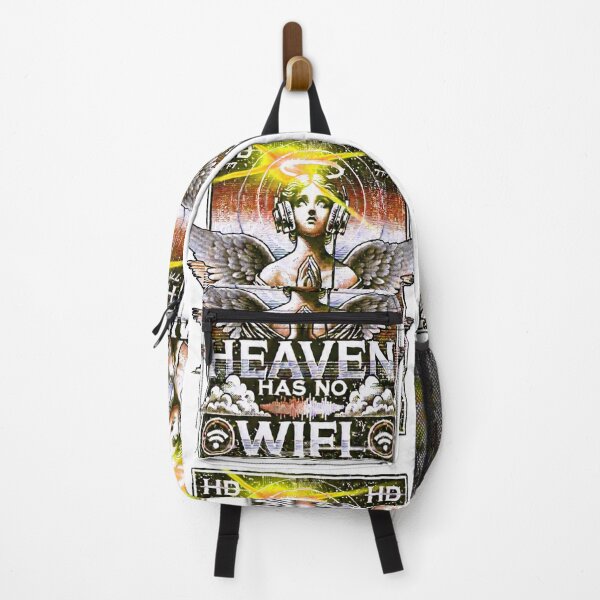 Item preview, Rusty Gold Heaven Has No Wifi Streetwear designed and sold by CasualSaints.