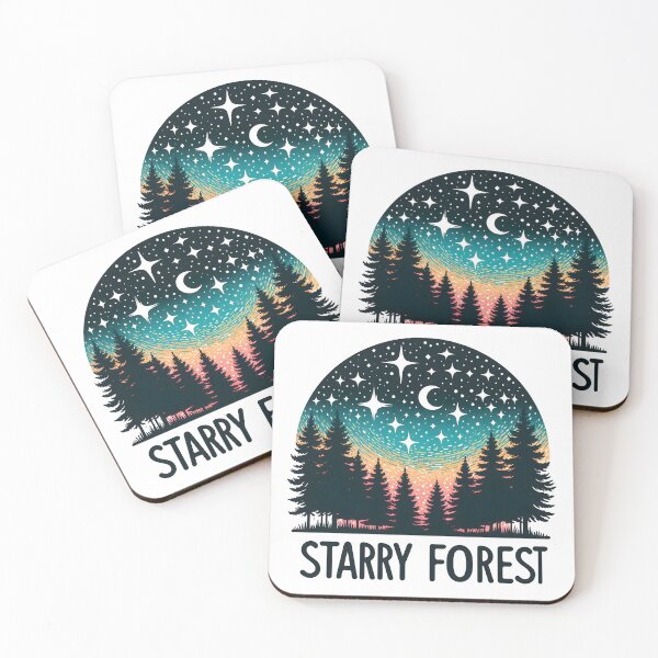 Item preview, starry night, starry forest designed and sold by TrueArtVibes.
