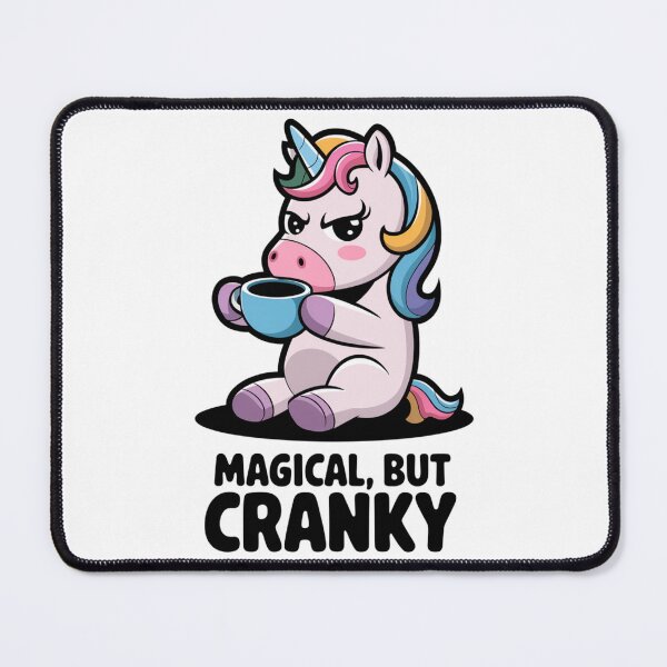 Item preview, Funny Cranky Unicorn Coffee Magical But Cranky Cartoon Design designed and sold by badburropress.