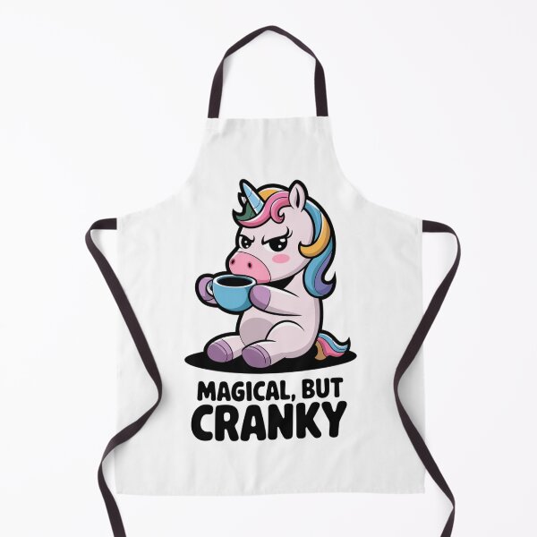 Item preview, Funny Cranky Unicorn Coffee Magical But Cranky Cartoon Design designed and sold by badburropress.