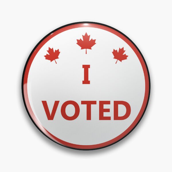 Item preview, Canada Voting Sticker (I Voted) – Show Your Pride designed and sold by ModdiesColors.