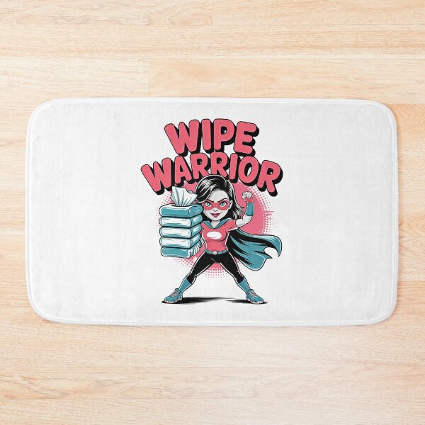 Item preview, Wipe Warrior Mom Superhero Funny Parenting designed and sold by Taans-Creation.