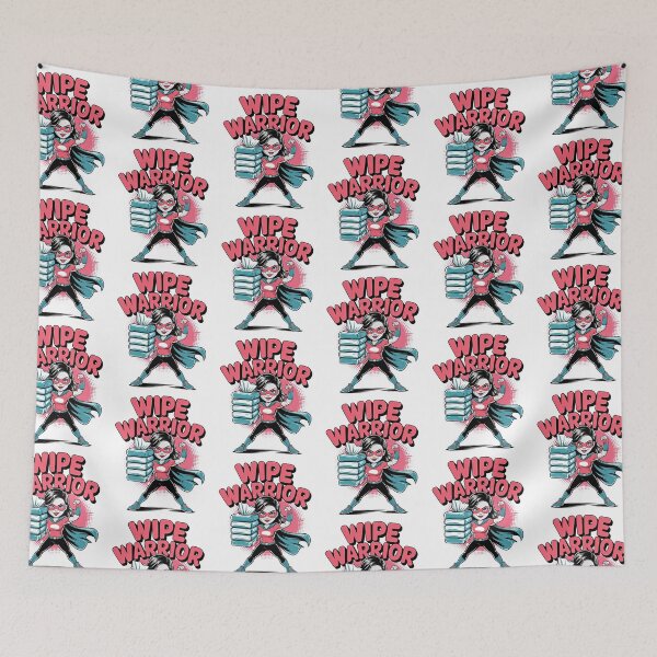 Item preview, Wipe Warrior Mom Superhero Funny Parenting designed and sold by Taans-Creation.