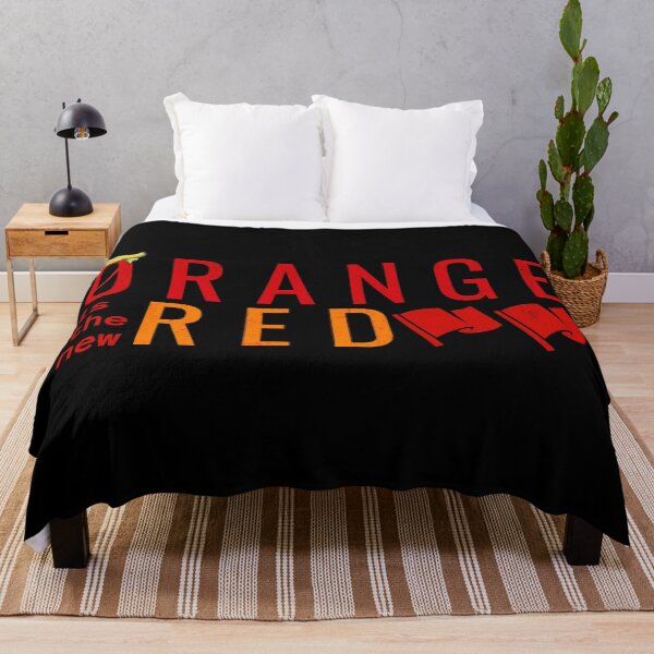Item preview, Orange Is The New Red, Red Flag Anti-Trump Political Protest designed and sold by Jenaxbelle.