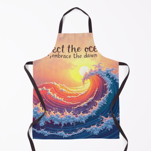 Item preview, Respect the Ocean - AI Generative Sunrise Art designed and sold by nhk999.