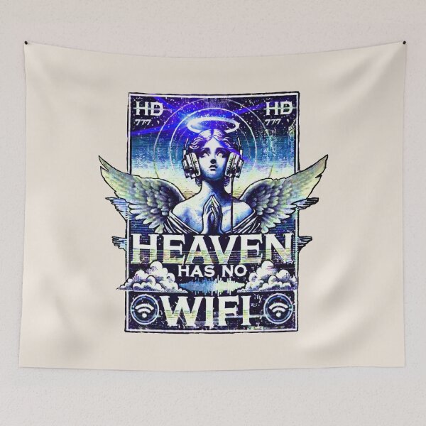 Item preview, DeepBlue Heaven Has No Wifi Streetwear  designed and sold by CasualSaints.