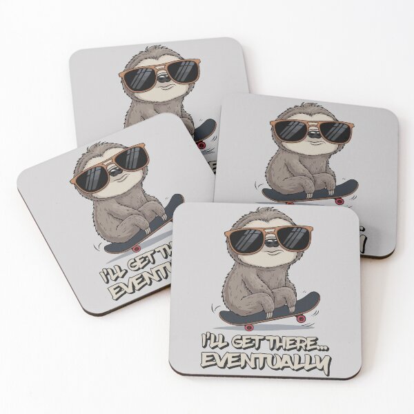 Item preview, Sloth Skateboard Chill Vibes designed and sold by WildlifeInc.