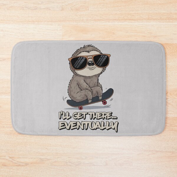 Item preview, Sloth Skateboard Chill Vibes designed and sold by WildlifeInc.