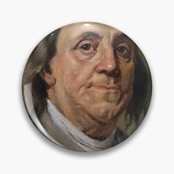 Item preview, Benjamin Franklin by David Noot (after Gilbert Stuart) 11"x14" oil on canvas designed and sold by DavidNoot.