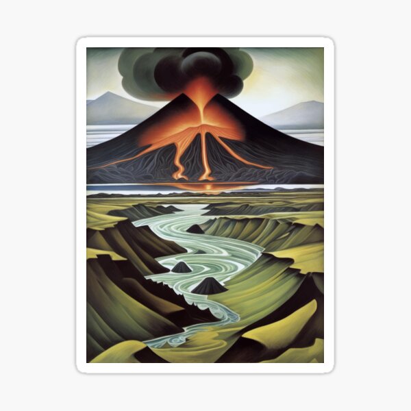 Item preview, Icelandic landscape Iceland Volcano Number 2 designed and sold by retrographics.