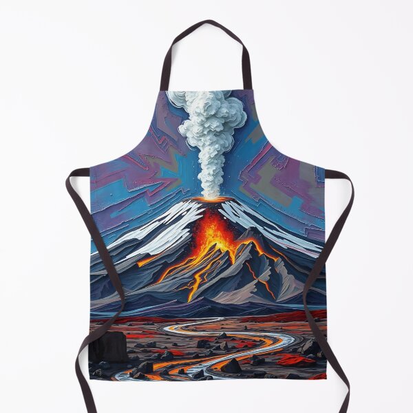 Item preview, Eruption in Motion – Fiery Volcano Landscape Art designed and sold by WildlifeInc.