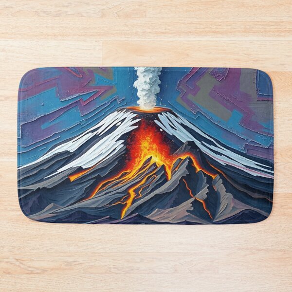 Item preview, Eruption in Motion – Fiery Volcano Landscape Art designed and sold by WildlifeInc.