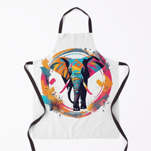 Item preview, Elephant surrounded by colors designed and sold by Travis Drew Designs.