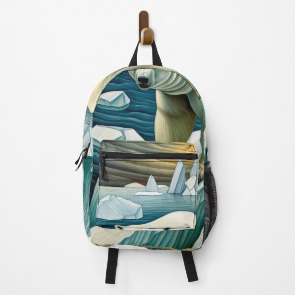 Item preview, Polar Bear Arctic Landscape Number 1 designed and sold by retrographics.