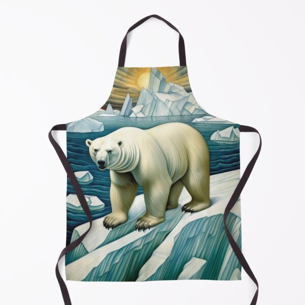 Item preview, Polar Bear Arctic Landscape Number 1 designed and sold by retrographics.