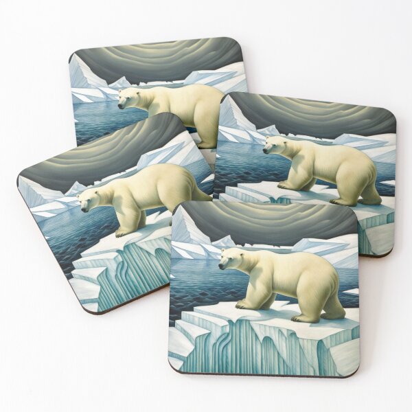 Item preview, Polar Bear Arctic Landscape Number 2 designed and sold by retrographics.