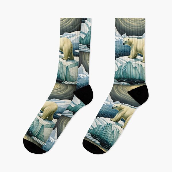 Item preview, Polar Bear Arctic Landscape Number 2 designed and sold by retrographics.
