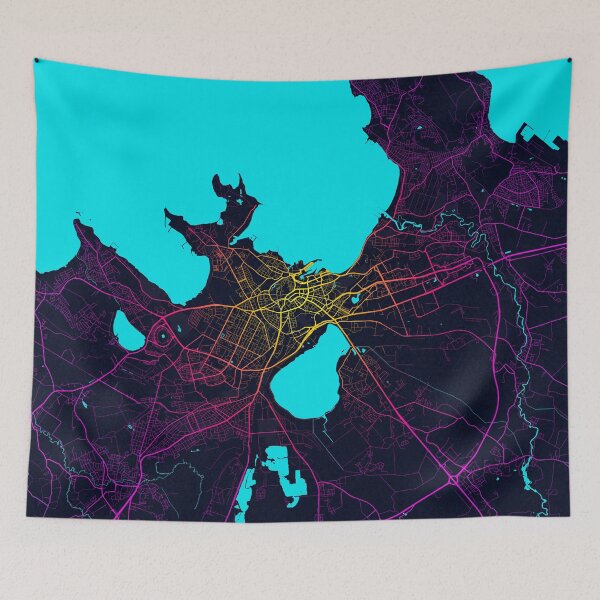 Item preview, Tallinn City Map of Estonia - Neon designed and sold by deMAP.