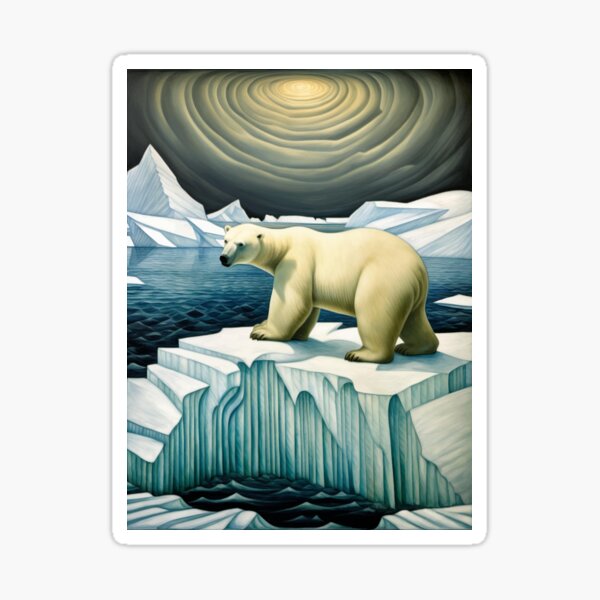 Item preview, Polar Bear Arctic Landscape Number 2 designed and sold by retrographics.