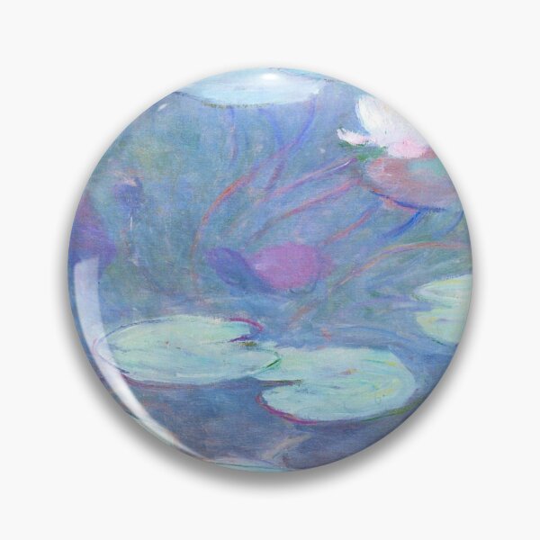 Item preview, Water Lilies Monet pastel pond designed and sold by PureVintageLove.