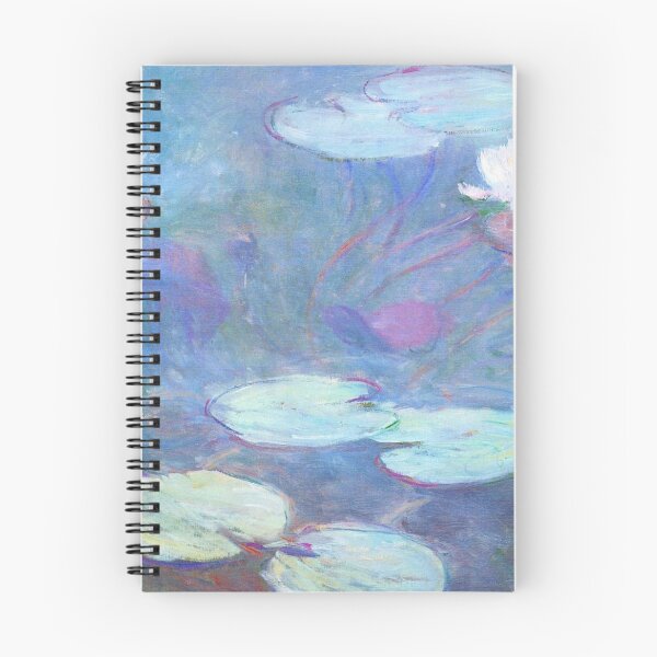 Item preview, Water Lilies Monet pastel pond designed and sold by PureVintageLove.