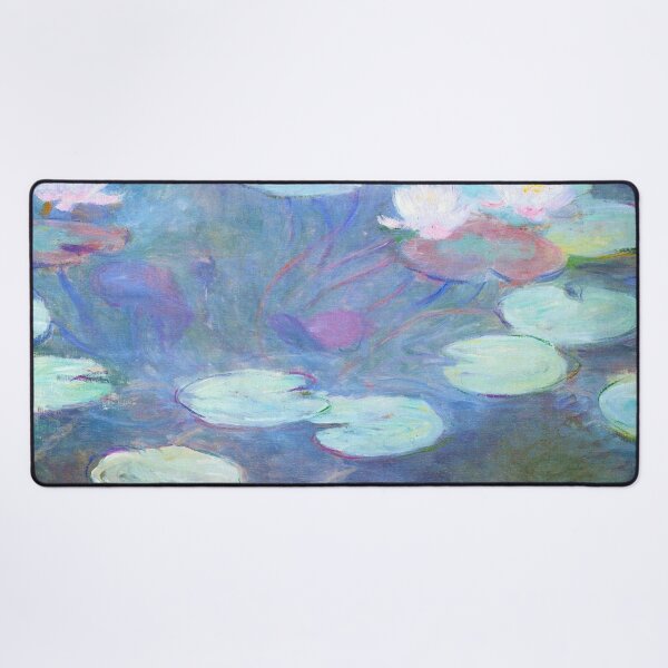 Item preview, Water Lilies Monet pastel pond designed and sold by PureVintageLove.