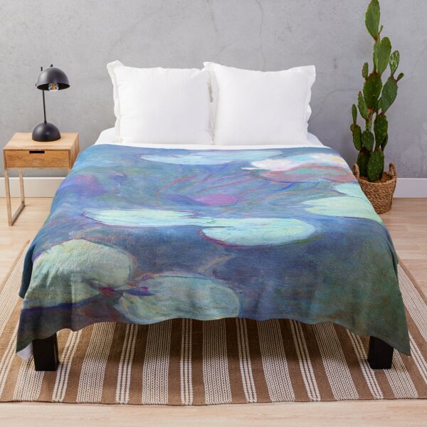 Item preview, Water Lilies Monet pastel pond designed and sold by PureVintageLove.