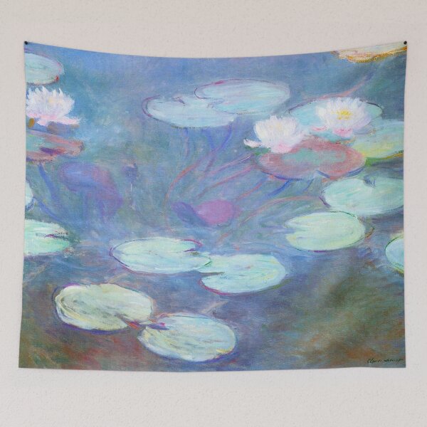 Item preview, Water Lilies Monet pastel pond designed and sold by PureVintageLove.