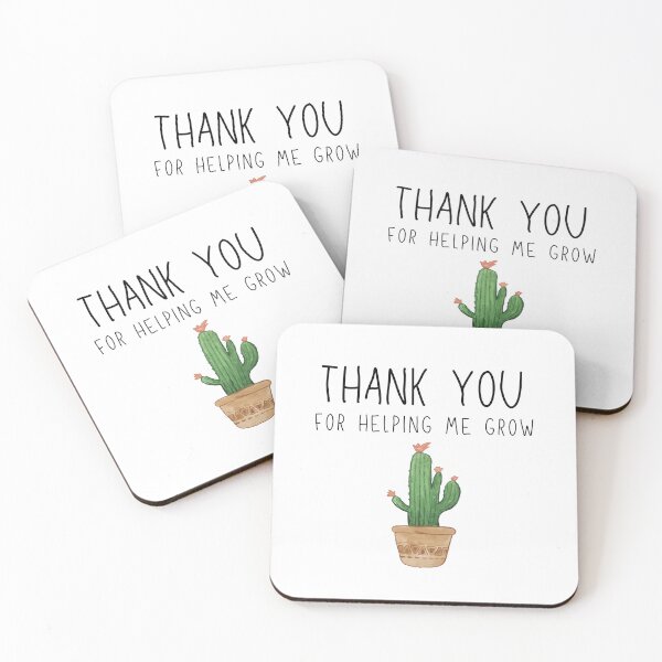 Item preview, Thank you Cactus Plant teacher gift designed and sold by Whistle-and-Co.