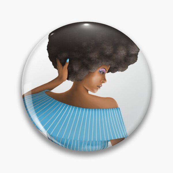 Item preview, Black Woman with Afro designed and sold by Masterflame24.