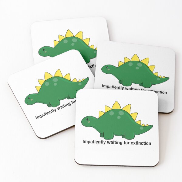 Item preview, Impatiently Waiting for Extinction – Funny Chunky Dinosaur Art | Sad Prehistoric Mood designed and sold by graceirisart.