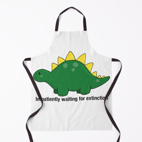 Item preview, Impatiently Waiting for Extinction – Funny Chunky Dinosaur Art | Sad Prehistoric Mood designed and sold by graceirisart.