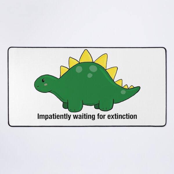 Item preview, Impatiently Waiting for Extinction – Funny Chunky Dinosaur Art | Sad Prehistoric Mood designed and sold by graceirisart.