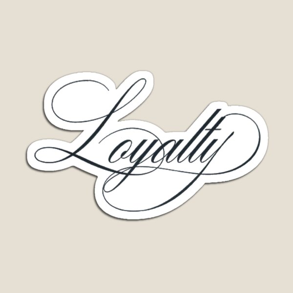 Item preview, Loyalty copperplate calligraphy  designed and sold by ArtByZazu.