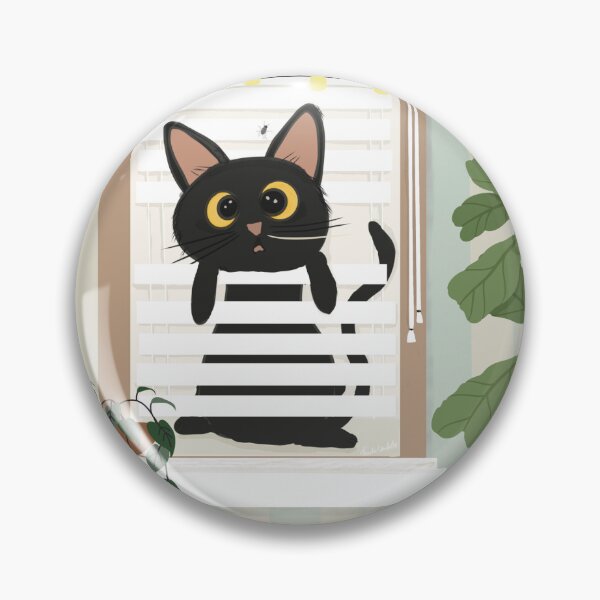 Item preview, Cat caught in the window designed and sold by Wild-N-Whimsy.