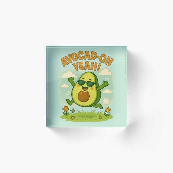 Aperçu de l'œuvre Avocat ! Oh oui ! Dessin animé mignon d'avocat heureux créée et vendue par Patternicity.