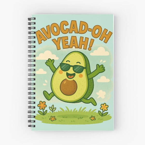 Aperçu de l'œuvre Avocat ! Oh oui ! Dessin animé mignon d'avocat heureux créée et vendue par Patternicity.
