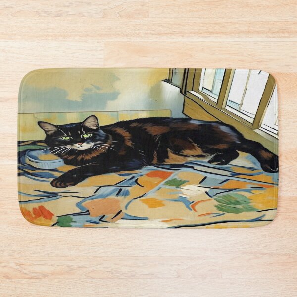 Item preview, A Black Cat Resting From A Day of Mischief designed and sold by brentwooddsgn.