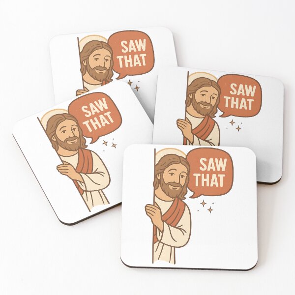 Item preview, Jesus Meme - "I Saw That" Cartoon Christian Humor | Faith Meme designed and sold by MellowPeach.