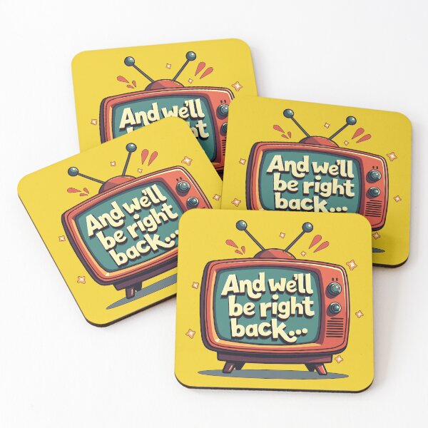 Item preview, We'll Be Right Back – Retro TV Break designed and sold by Scott Black.