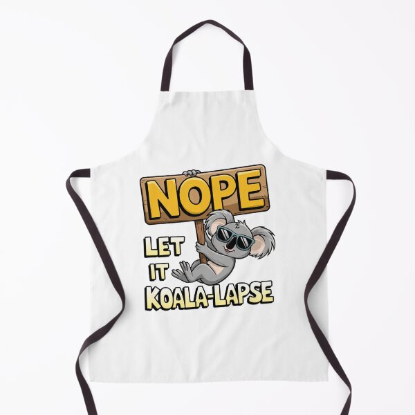 Item preview, Funny Nope Let It Koala-Lapse Cute Chill Koala Cartoon Design designed and sold by badburropress.
