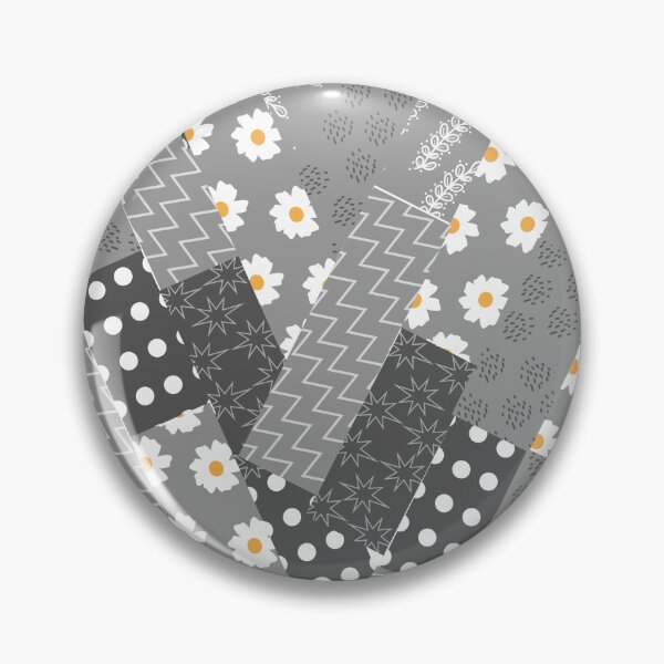 Item preview, Grey and white and flower tape inspired v slanted pattern designed and sold by ReynoldsFun.